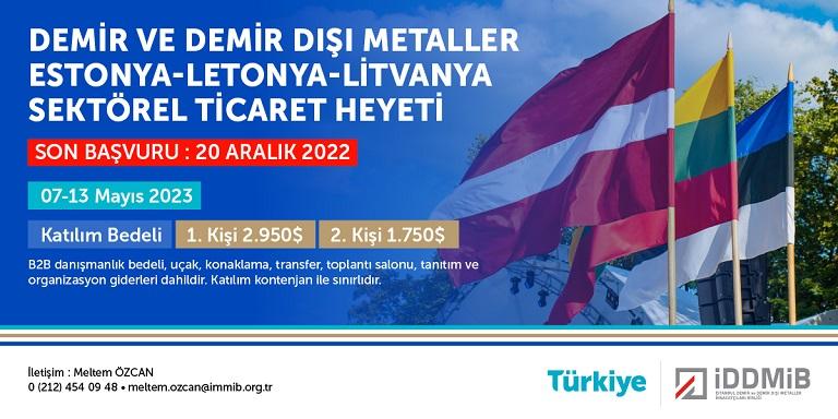 Demir ve Demir Dışı Metaller Estonya , Letonya , Litvanya Sektörel Ticaret Heyeti