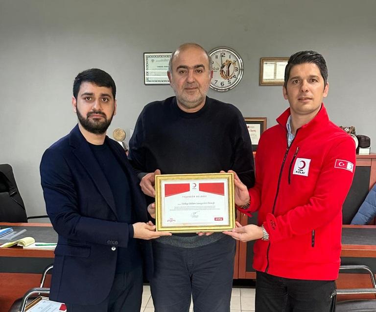 Türk Kızılay’dan TÜDÖKSAD'a Teşekkür